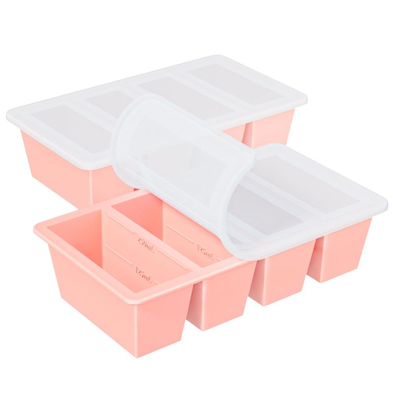 GGOW Silicone Freezer Tray for Sauce Cube: GGOW Silicone Freezing Tray for Broth Soup Storage - Freeze 250mL 125mL Souped Portion - Image 1